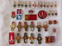 36 Russia Russian Soviet 1980 Summer Olympics Pin Badges XXII Olympiad Moscow