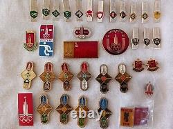 36 Russia Russian Soviet 1980 Summer Olympics Pin Badges XXII Olympiad Moscow
