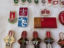 36 Russia Russian Soviet 1980 Summer Olympics Pin Badges XXII Olympiad Moscow
