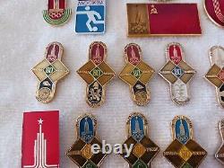 36 Russia Russian Soviet 1980 Summer Olympics Pin Badges XXII Olympiad Moscow