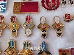 36 Russia Russian Soviet 1980 Summer Olympics Pin Badges XXII Olympiad Moscow