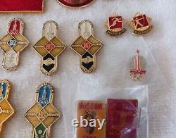 36 Russia Russian Soviet 1980 Summer Olympics Pin Badges XXII Olympiad Moscow