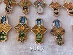 36 Russia Russian Soviet 1980 Summer Olympics Pin Badges XXII Olympiad Moscow