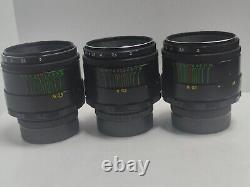 3 pieces HELIOS 44-2 2/58 USSR Russian Lens M42 mount Zenit(#2)
