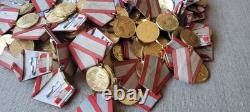 60 years of the armed forces Set of 100 Military USSR Soviet russian medals+doc
