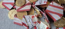 60 years of the armed forces Set of 100 Military USSR Soviet russian medals+doc