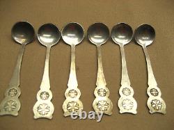6 VTG? Soviet CCCP USSR Russian 3 Small Ladles Condiment Spoons withBox Nice