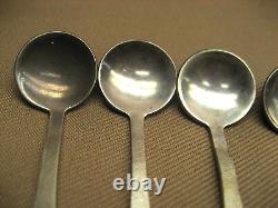 6 VTG? Soviet CCCP USSR Russian 3 Small Ladles Condiment Spoons withBox Nice