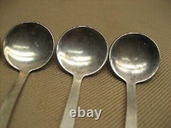 6 VTG? Soviet CCCP USSR Russian 3 Small Ladles Condiment Spoons withBox Nice