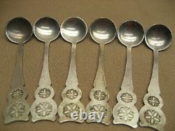 6 VTG? Soviet CCCP USSR Russian 3 Small Ladles Condiment Spoons withBox Nice