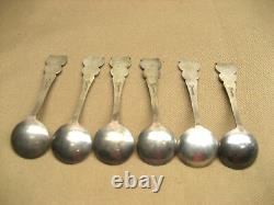6 VTG? Soviet CCCP USSR Russian 3 Small Ladles Condiment Spoons withBox Nice