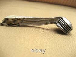 6 VTG? Soviet CCCP USSR Russian 3 Small Ladles Condiment Spoons withBox Nice