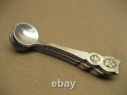 6 VTG? Soviet CCCP USSR Russian 3 Small Ladles Condiment Spoons withBox Nice