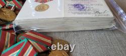 70 years of the armed forces Set of 100 USSR Soviet russian military medals+doc