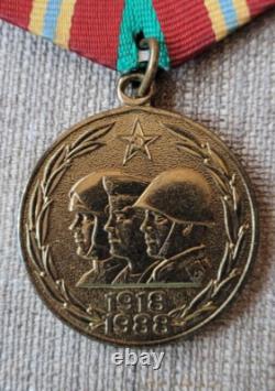 70 years of the armed forces Set of 100 USSR Soviet russian military medals+doc