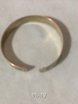875 Silver Niello 1980 Ussr Russian Soviet Moscow Olympic Games Cuff Bracelet