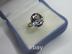 Alexandrite Vintage Russian Sterling Silver 875 Ring Antique Jewelry USSR Size 7