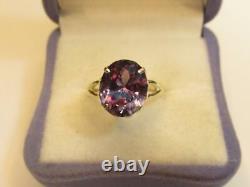 Alexandrite Vintage Russian Sterling Silver 875 Ring Antique Jewelry USSR Size 7