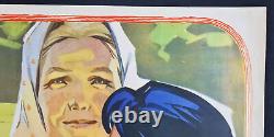 All To The Polls In Ukraine 1966 Ussr Russian Soviet Communist Election Poster