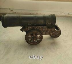 Antique Cannon Tsar Bronze Russian Soviet Carriage Wheels USSR Large Rare Old 20