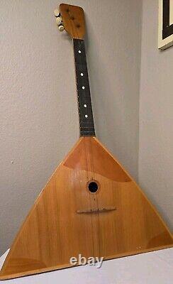 Authentic Soviet Era Russian Balalaika 3 stringed Balalaika Made In USSR