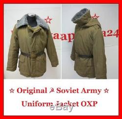 Authentic Soviet Russian Red Army Winter Uniform Jacket OXP, padded, very warm