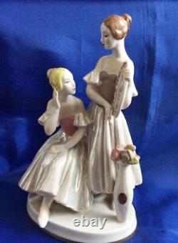 Ballet dancers ballerina Soviet USSR russian porcelain figurine Vintage 5740 e