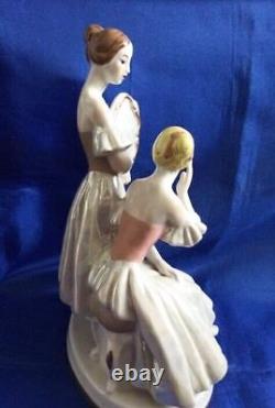 Ballet dancers ballerina Soviet USSR russian porcelain figurine Vintage 5740 e