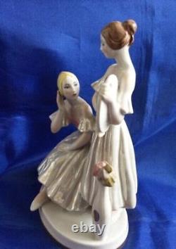 Ballet dancers ballerina Soviet USSR russian porcelain figurine Vintage 5740 e
