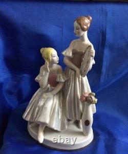 Ballet dancers ballerina Soviet USSR russian porcelain figurine Vintage 5740 e