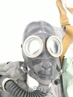 Black Ip5 Commanders Russian Gas Mask Rebreather Ip5 Ip-5 Soviet Fetish Rare