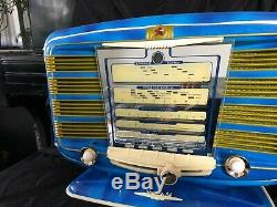 Blue snake VINTAGE RADIO ZVEZDA 54 TUBE RADIO Russian Soviet USSR