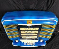 Blue snake VINTAGE RADIO ZVEZDA 54 TUBE RADIO Russian Soviet USSR