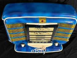 Blue snake VINTAGE RADIO ZVEZDA 54 TUBE RADIO Russian Soviet USSR