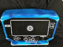 Blue snake VINTAGE RADIO ZVEZDA 54 TUBE RADIO Russian Soviet USSR