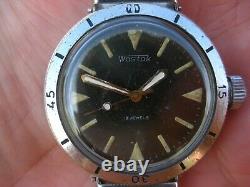 Boctok Wostok Amphibian Submarine Divers Russian USSR Vintage Watch