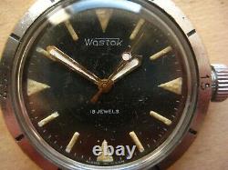 Boctok Wostok Amphibian Submarine Divers Russian USSR Vintage Watch