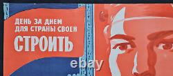 Building Construction Industry In Ussr 1975 Ussr Russian Soviet Vintage Poster