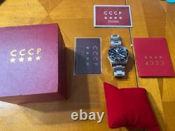 CCCP Alfa 200 Diver CP-7081-11 Wristwatch Black Russian Ussr Stainless Steel
