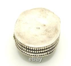 CCCP Soviet Union Russian USSR WWII Badge Honor Medal Ring Box Sterling Silver