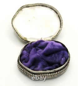 CCCP Soviet Union Russian USSR WWII Badge Honor Medal Ring Box Sterling Silver