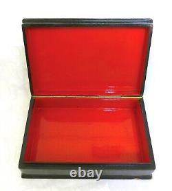 C'1982 Soviet USSR RUSSIA FEDOSKINO TROYKA H/Painted Lacquer Box Signed Numbered