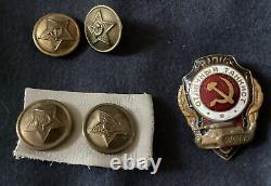 Colonel Tanker Dress Uniform Soviet Union Russian Army Ussr Coat Pants Hat Medal