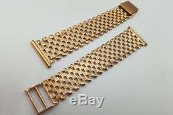 Cwb003 Russian rose Soviet USSR 14k gold men's watch bracelet Unique! Low price