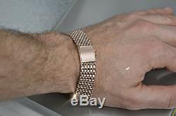 Cwb004 Russian rose Soviet USSR 14k gold men's watch bracelet Unique! Low price