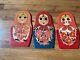 Decorative Matryoshka Russian Doll Soviet Ussr Wooden Hangers Hand Made