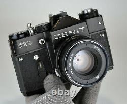 EXPORT RUSSIAN USSR ZENIT-TTL SLR camera + HELIOS-44M lens, M42, BOXED SET (7)