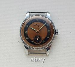 Early vintage Soviet mechanical watch Pobeda TTK-1. 3-1954. USSR