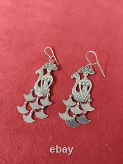 Earrings USSR silver 875 Soviet Russian Old Antique vintage accessories