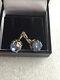 Earrings Silver 875 Russian Soviet Topaz Labor Vintage Ussr Rare Old Antique